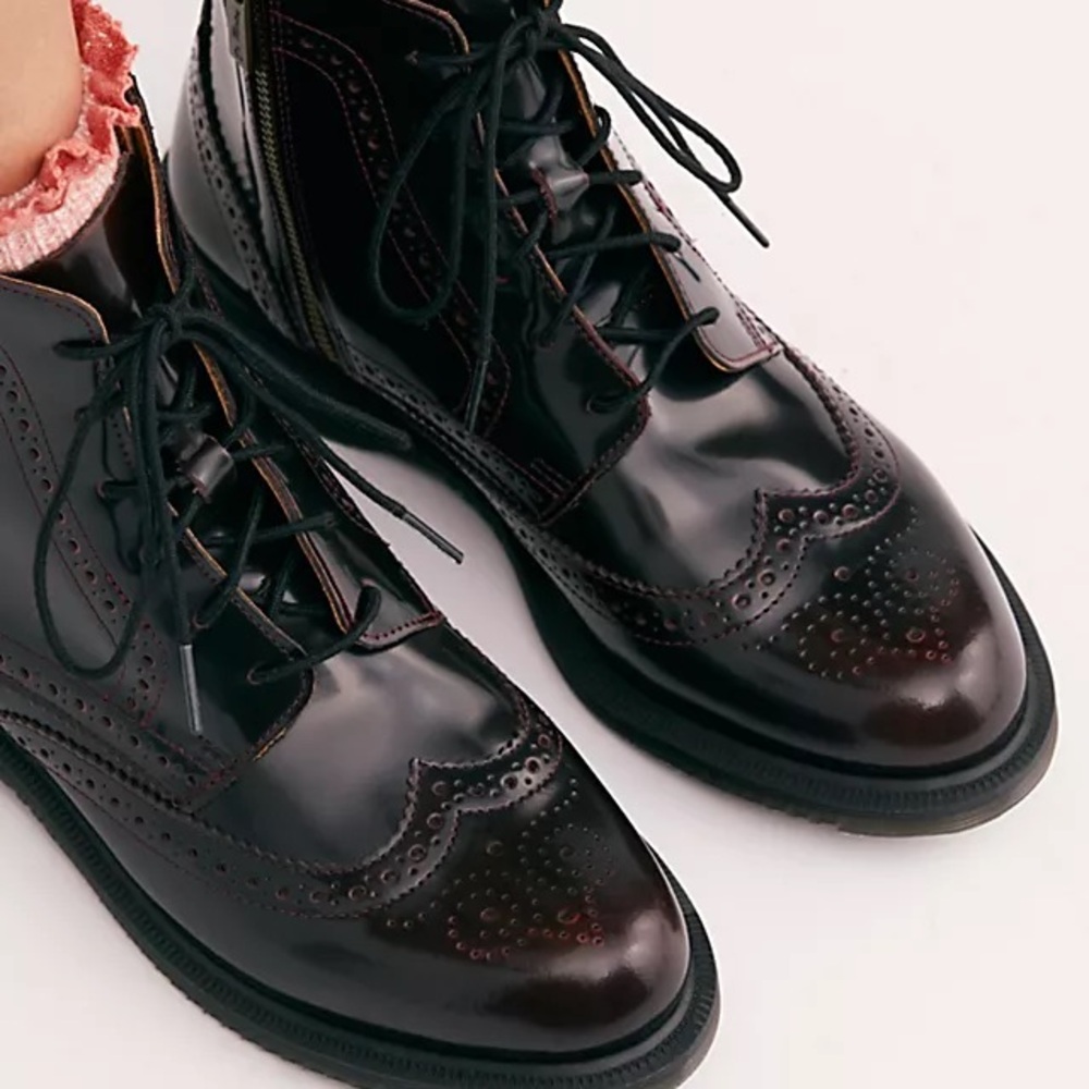 Dr. Martens Delphine 8 Eye Brogue Boots